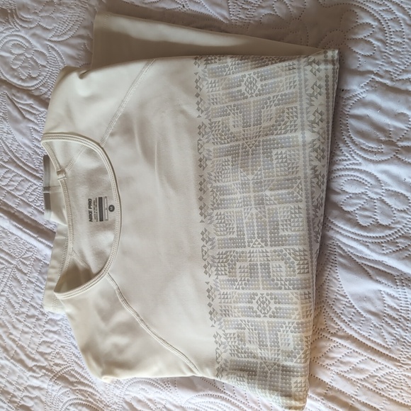 Nike Tops - Nike Pro White Dri Fit Long Sleeve - M